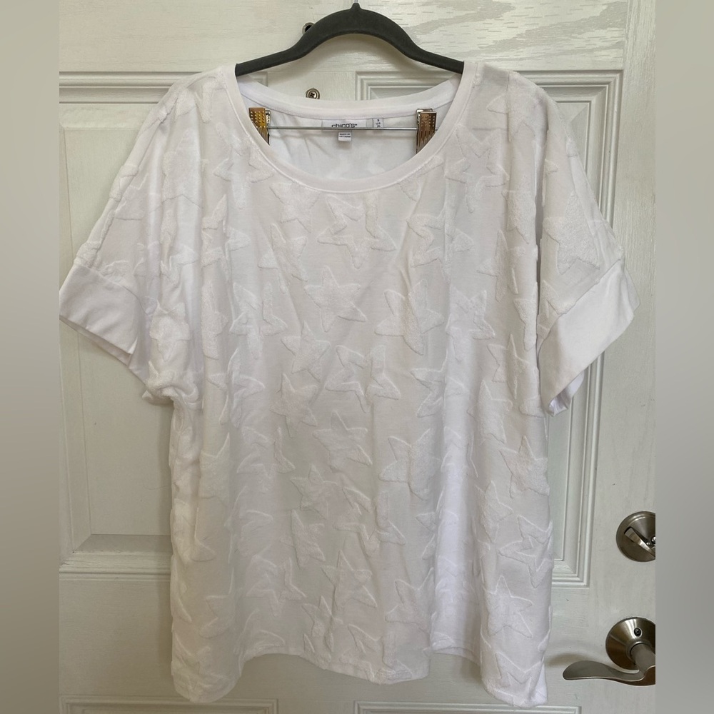 Chico's Zenergy Textured Star Top